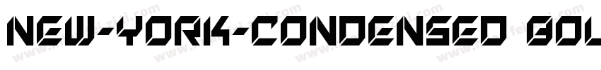 New-York-Condensed Bold Italic字体转换